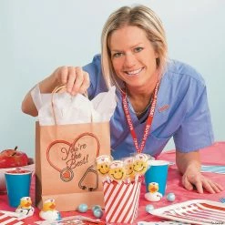 Cheapest 😍 6 1/2” x 9” Medium Nurse Kraft Paper Gift Bags - 12 Pc. 🛒 -Party Bags & Containers Shop 6 1 2 x 9 medium nurse kraft paper gift bags 12 pc 3 7388 a02