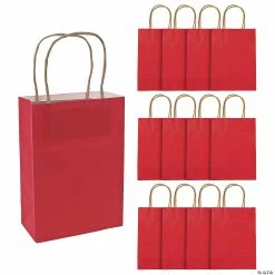 Top 10 💯 6 1/2" x 9" Medium Kraft Paper Gift Bags - 12 Pc. 🧨