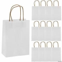 Best Sale π― 6 1/2" x 9" Medium Kraft Paper Gift Bags - 12 Pc. π