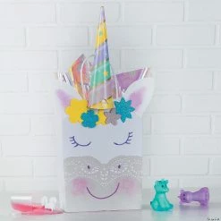 Best Sale 💯 6 1/2" x 9" Medium Kraft Paper Gift Bags - 12 Pc. 👏 -Party Bags & Containers Shop 6 1 2 x 9 medium white kraft paper gift bags 12 pc 3 5967 a02