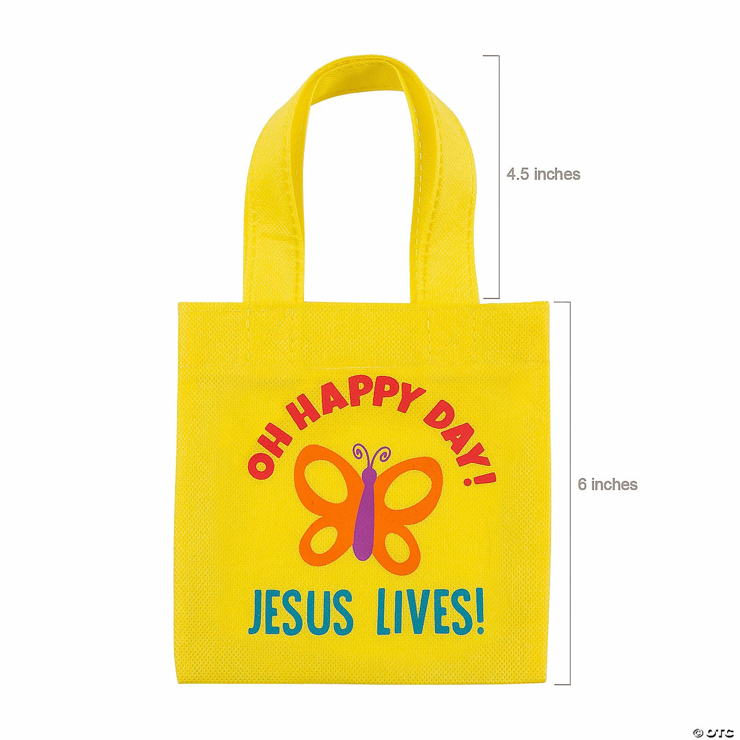 Buy π 6" x 6" Mini Nonwoven He Lives Tote Bags - 12 Pc. π 2 Buy π 6" x 6" Mini Nonwoven He Lives Tote Bags - 12 Pc. π - Image 2