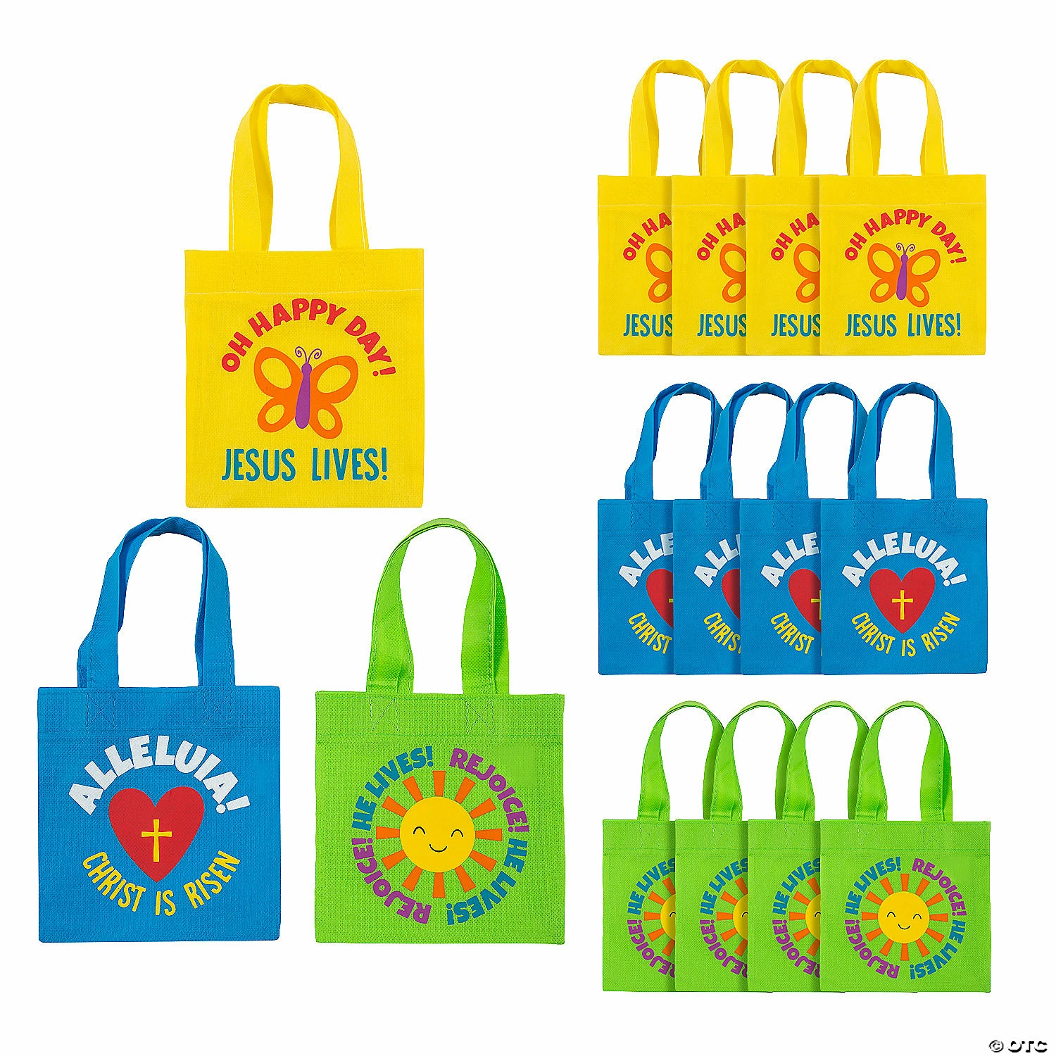 Buy π 6" x 6" Mini Nonwoven He Lives Tote Bags - 12 Pc. π 1 Buy π 6" x 6" Mini Nonwoven He Lives Tote Bags - 12 Pc. π