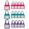 Flash Sale ⭐ 6" x 6" Mini Penguin Nonwoven Tote Bags - 12 Pc. 💯