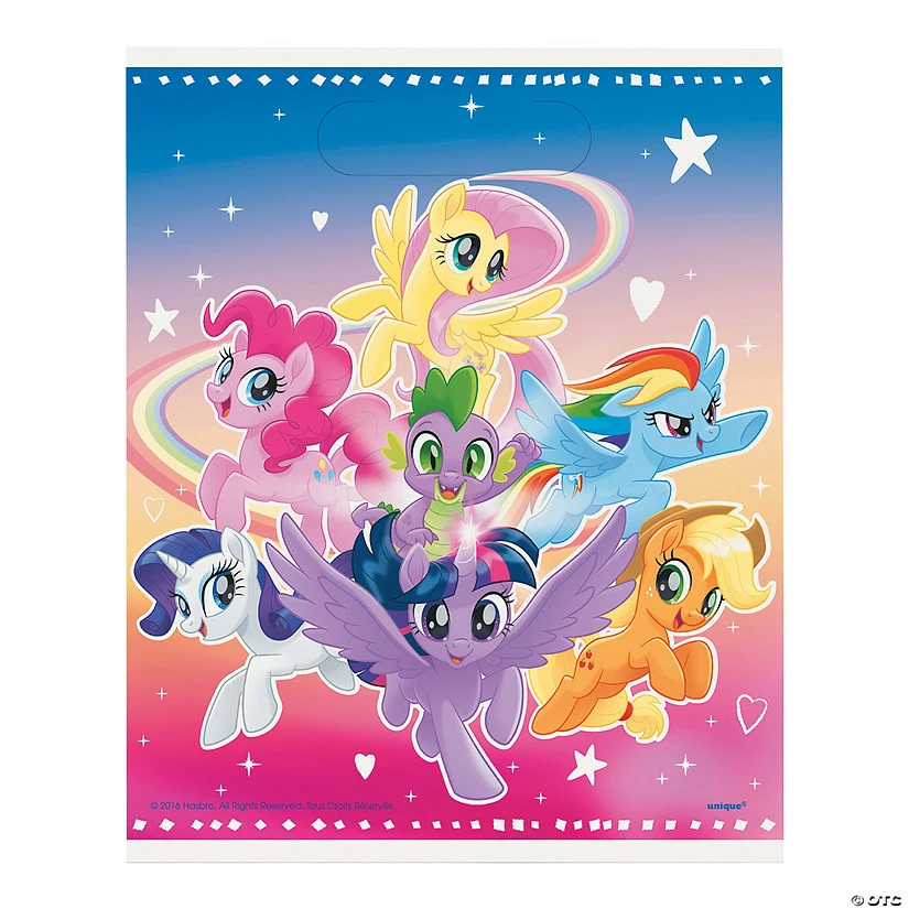 Flash Sale β 7 1/2" x 11" Medium My Little Ponyβ’ Magic Plastic Goody Bags - 8 Pc. π― 1 Flash Sale β 7 1/2" x 11" Medium My Little Ponyβ’ Magic Plastic Goody Bags - 8 Pc. π―