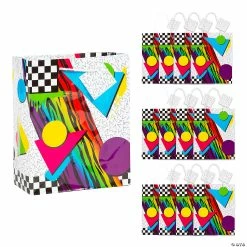 Cheap 🔥 7 1/2" x 9" Medium Awesome 80s Gift Bags - 12 Pc. 🌟