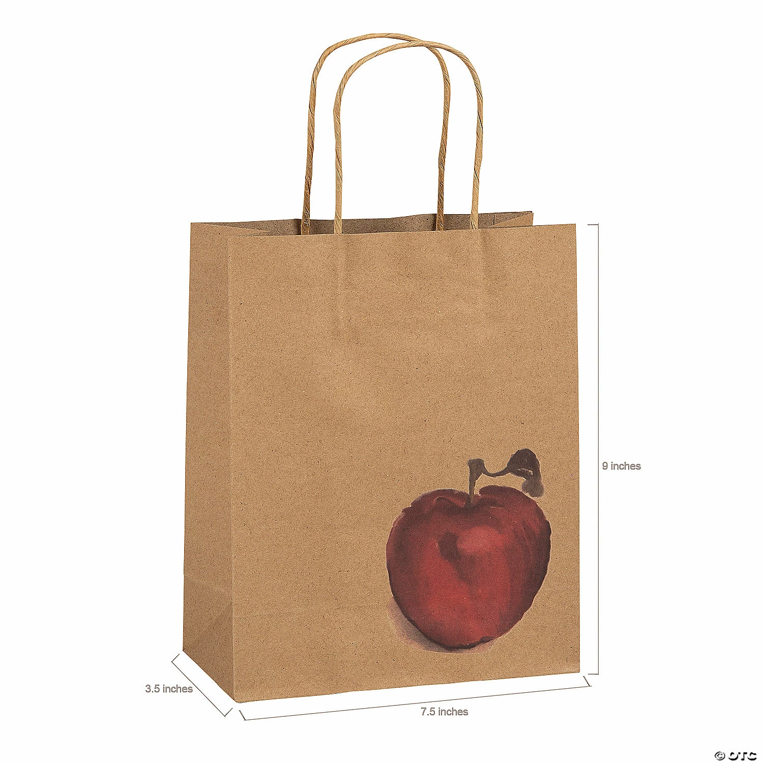 Cheapest β 7 1/2" x 9" Medium Fall Festival Apple Kraft Paper Gift Bags - 12 Pc. π₯ 2 Cheapest β 7 1/2" x 9" Medium Fall Festival Apple Kraft Paper Gift Bags - 12 Pc. π₯ - Image 2