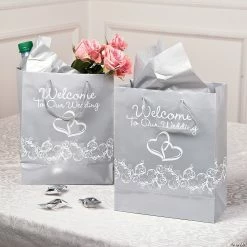 Coupon π 7-1/2" x 9" Medium Silver Two Hearts Welcome To Our Wedding Paper Gift Bags - 12 Pc. π― 5 Coupon π 7-1/2" x 9" Medium Silver Two Hearts Welcome To Our Wedding Paper Gift Bags - 12 Pc. π― -Party Bags & Containers Shop 7 1 2 x 9 medium silver two hearts welcome to our wedding paper gift bags 12 pc 13629839 a02