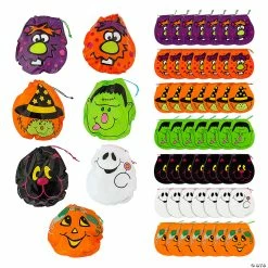 Brand new โค๏ธ 7 1/4" x 8 1/2" ๐ Halloween Drawstring Goody Bags - 72 Pc. ๐คฉ