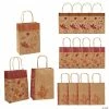 Best deal 🥰 7 1/4" x 9" Medium Fall Kraft Paper Gift Bags - 12 Pc. 🛒