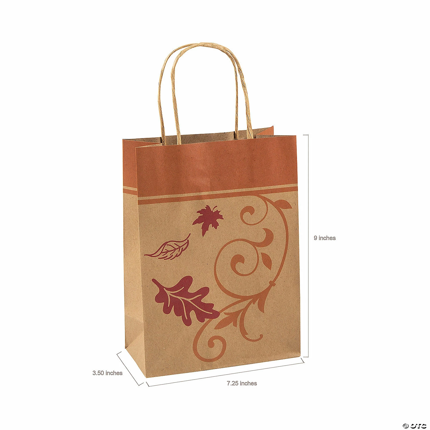 Best deal π₯° 7 1/4" x 9" Medium Fall Kraft Paper Gift Bags - 12 Pc. π 2 Best deal π₯° 7 1/4" x 9" Medium Fall Kraft Paper Gift Bags - 12 Pc. π - Image 2