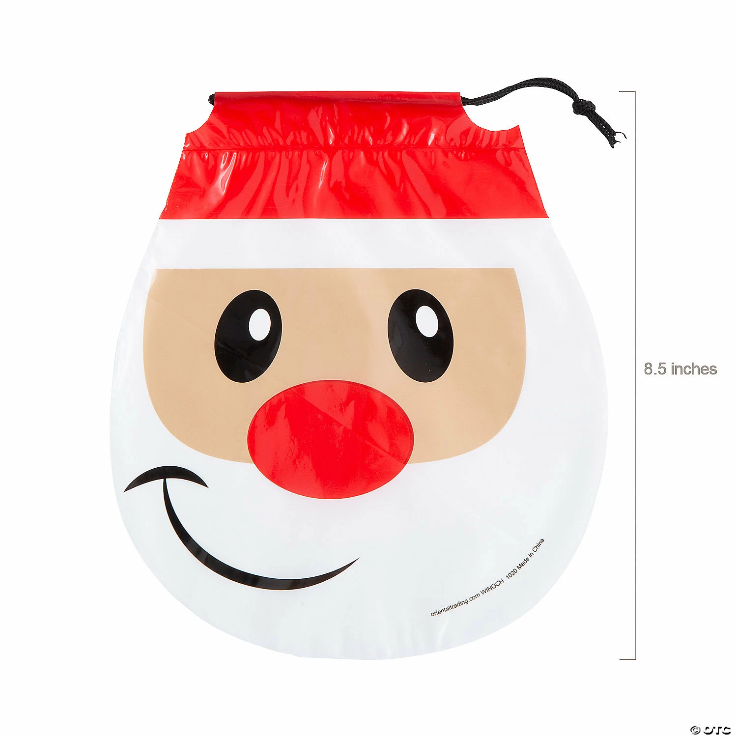 Best Pirce β 7 3/4" x 8 1/2" Plastic π Christmas Drawstring Goody Bags - 72 Pc. π 2 Best Pirce β 7 3/4" x 8 1/2" Plastic π Christmas Drawstring Goody Bags - 72 Pc. π - Image 2