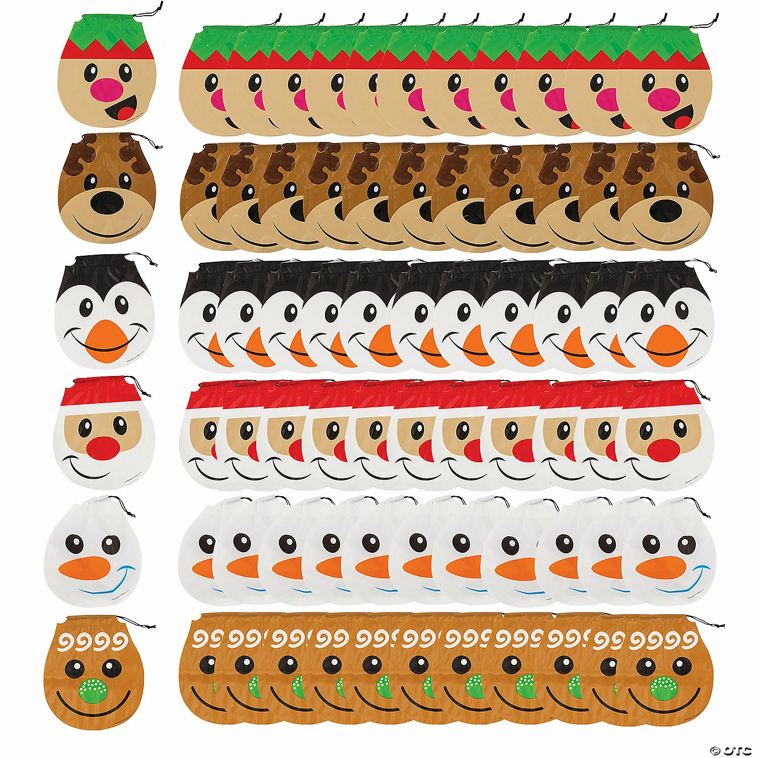 Best Pirce β 7 3/4" x 8 1/2" Plastic π Christmas Drawstring Goody Bags - 72 Pc. π 1 Best Pirce β 7 3/4" x 8 1/2" Plastic π Christmas Drawstring Goody Bags - 72 Pc. π