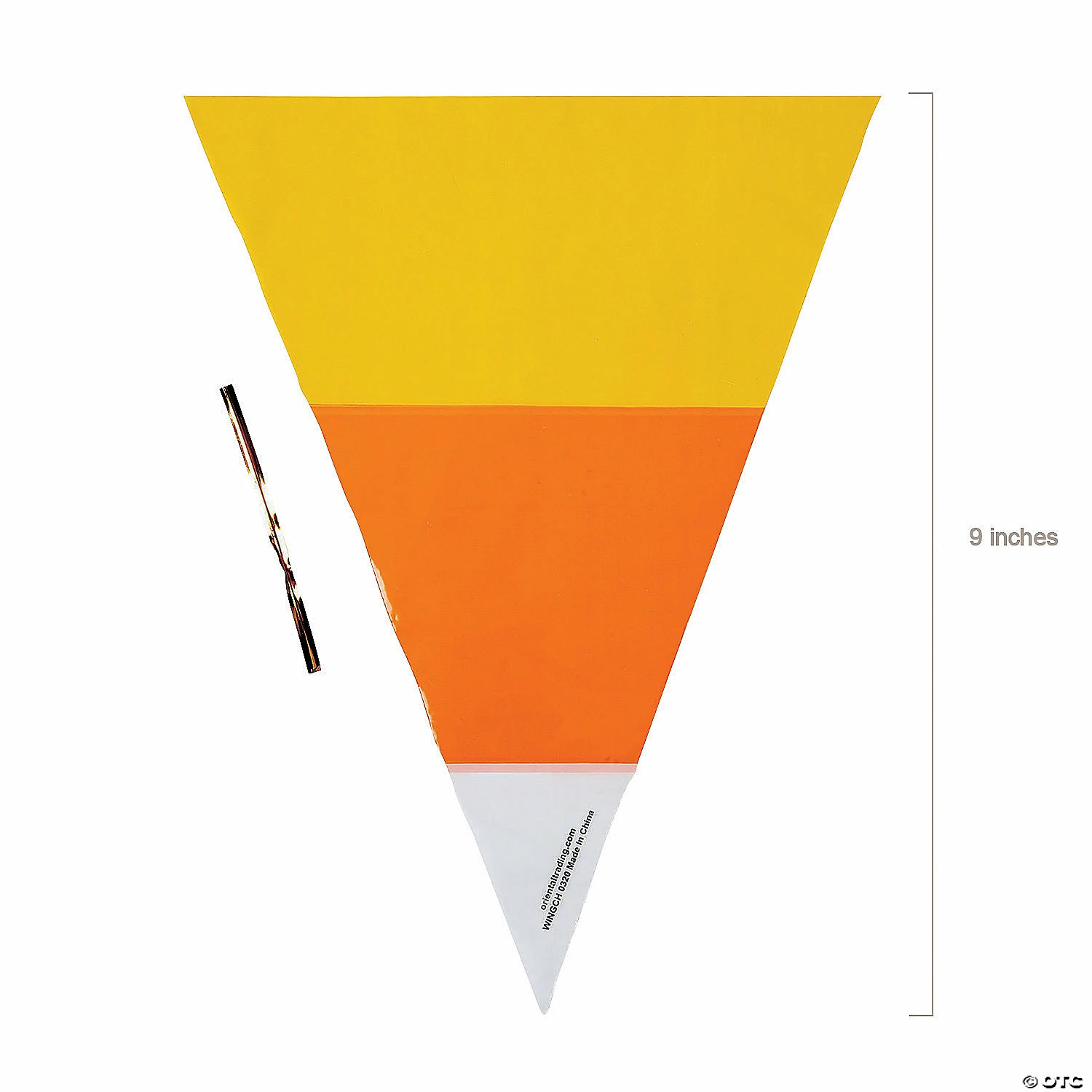 Wholesale β 7" x 9" π¬ Candy Corn-Shaped Cellophane Bags - 50 Pc. π 2 Wholesale β 7" x 9" π¬ Candy Corn-Shaped Cellophane Bags - 50 Pc. π - Image 2