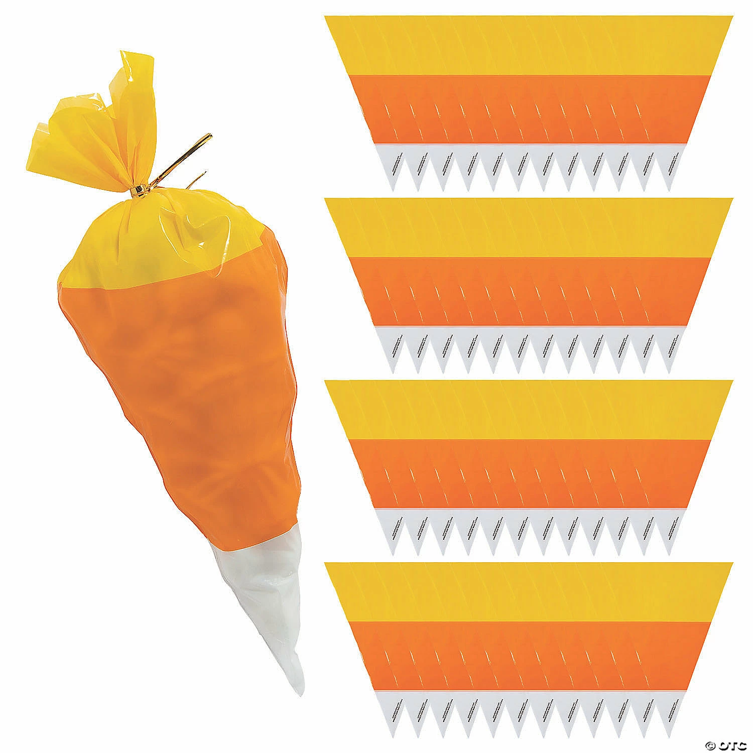 Wholesale β 7" x 9" π¬ Candy Corn-Shaped Cellophane Bags - 50 Pc. π 1 Wholesale β 7" x 9" π¬ Candy Corn-Shaped Cellophane Bags - 50 Pc. π