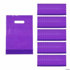Brand new 🛒 Solid Color Plastic Goody Bags - 50 Pc. 🔥
