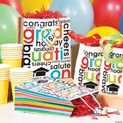 Best Sale 🔔 9" x 7 1/2" Medium Cheers to the Grad Paper Gift Bags - 12 Pc. ✔️ -Party Bags & Containers Shop 9 x 7 1 2 medium cheers to the grad paper gift bags 12 pc 38 1184 a02