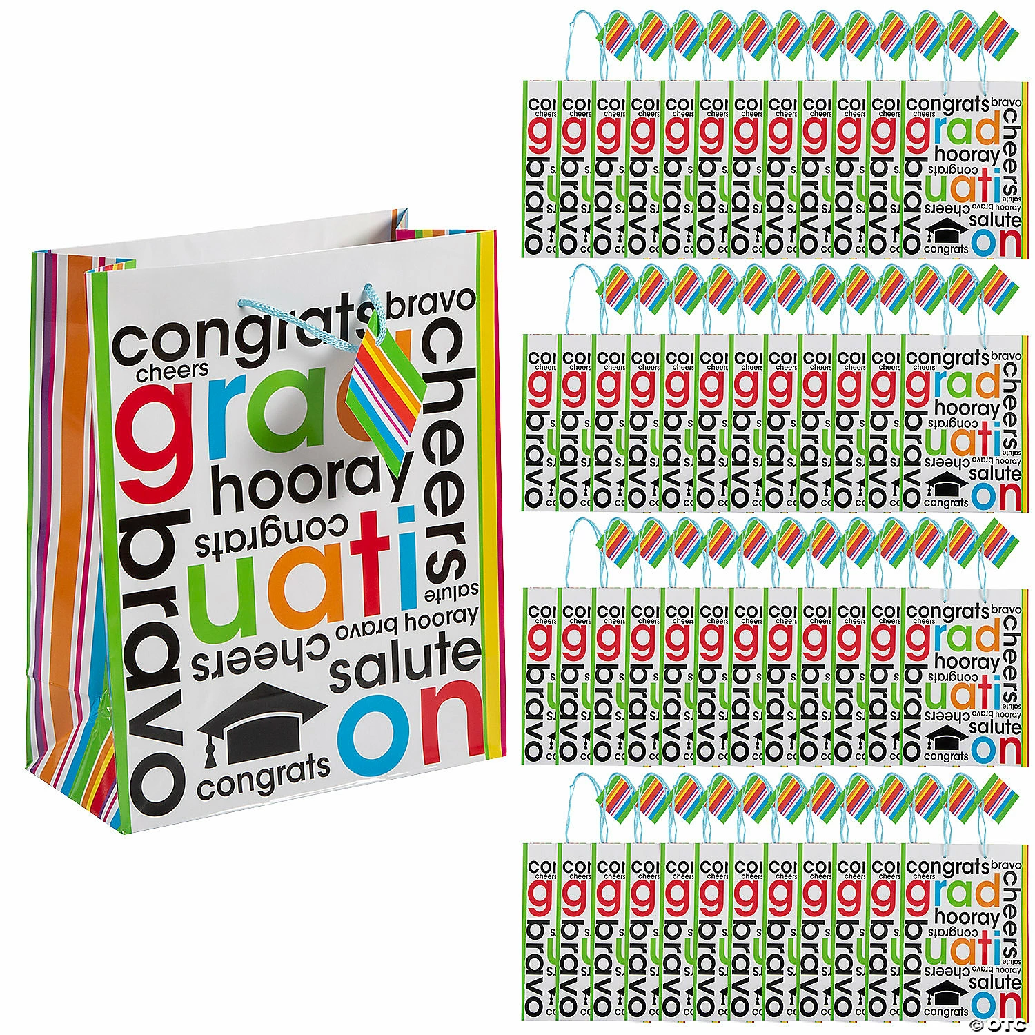 Wholesale ✨ 9" x 7 1/2" Medium Cheers to the Grad Paper Gift Bags - 60 Pc. 🤩 1 Wholesale ✨ 9" x 7 1/2" Medium Cheers to the Grad Paper Gift Bags - 60 Pc. 🤩