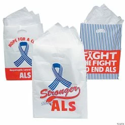 Discount ⭐ ALS Awareness Favor Bags - 50 Pc. 😉