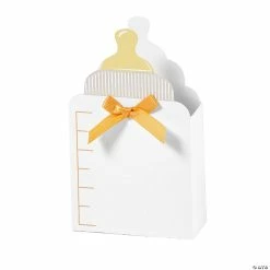 Hot Sale 🎉 Baby Bottle White Treat Boxes - 12 Pc. 😉