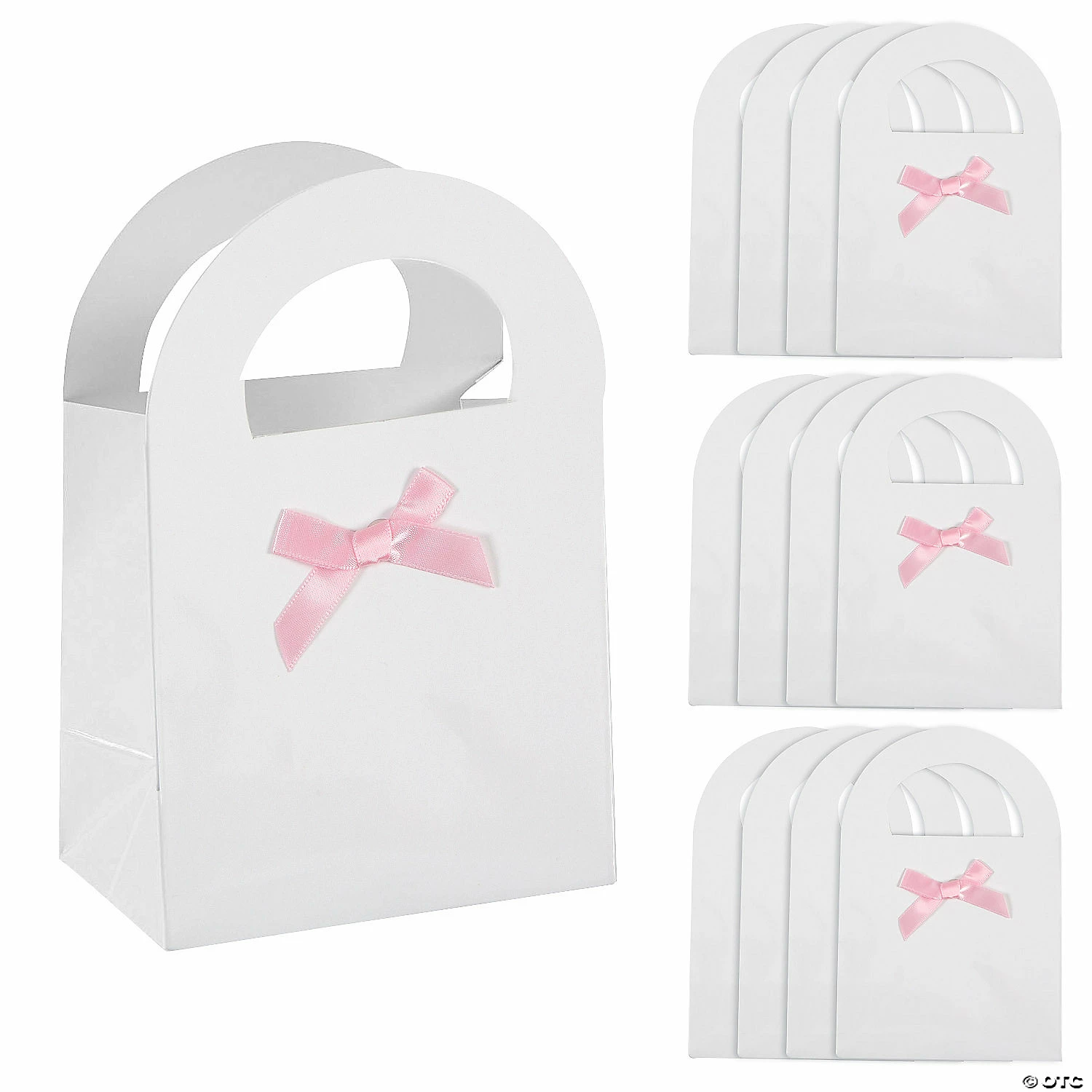 Outlet π Baby Shower Paper Treat Bags with Pink Bow - 12 Pc. π€© 1 Outlet π Baby Shower Paper Treat Bags with Pink Bow - 12 Pc. π€©