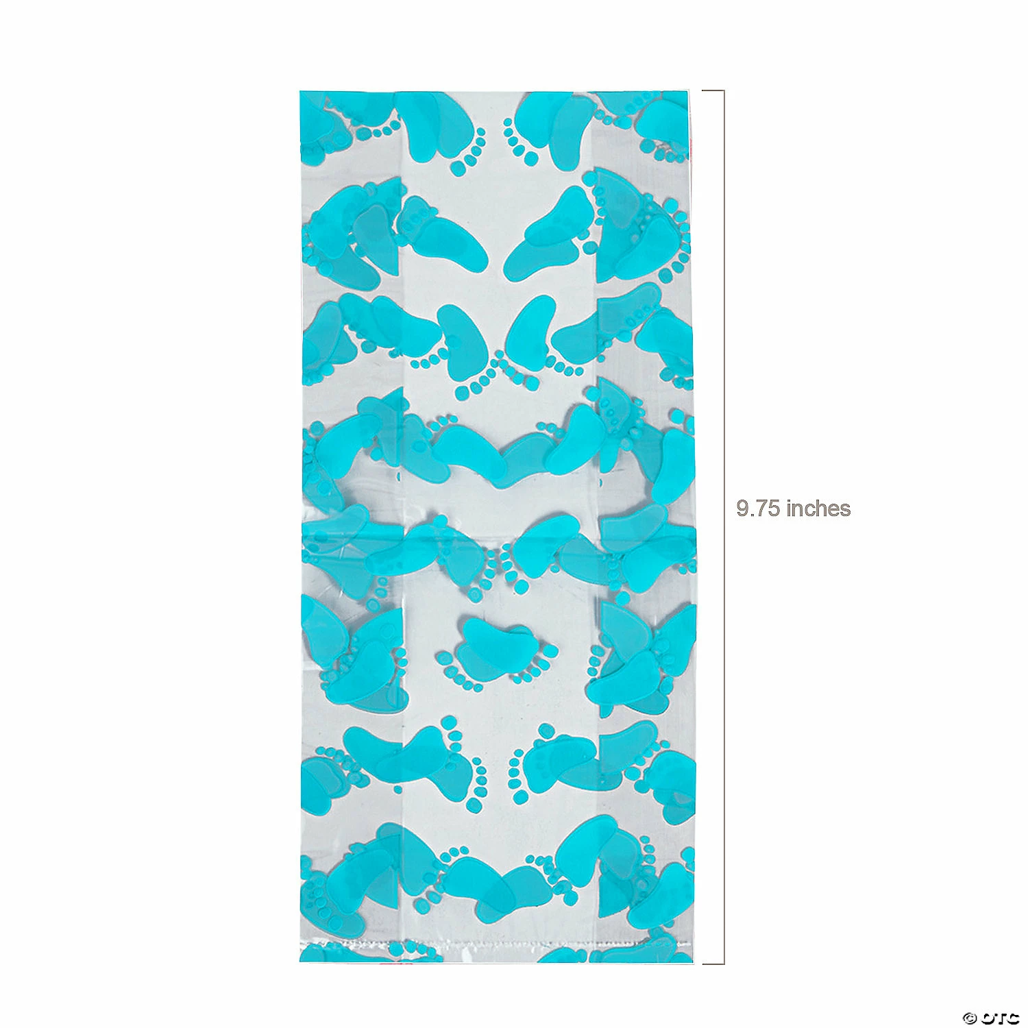 New ๐ Blue Baby Footprint Cellophane Bags - 12 Pc. ๐ 2 New ๐ Blue Baby Footprint Cellophane Bags - 12 Pc. ๐ - Image 2