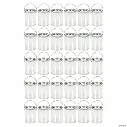 Best reviews of 😍 Bulk Clear Plastic Paint Bucket Containers - 30 Pc. 🌟