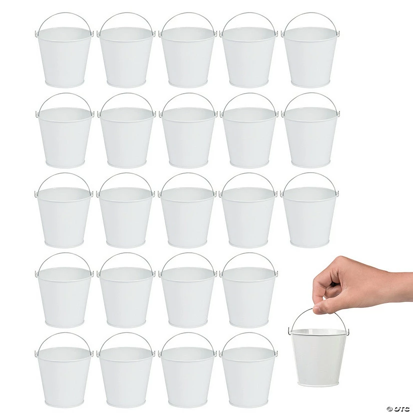 Best Sale ๐งจ Bulk White Pails with Handles - 48 Pc. ๐ 1 Best Sale ๐งจ Bulk White Pails with Handles - 48 Pc. ๐