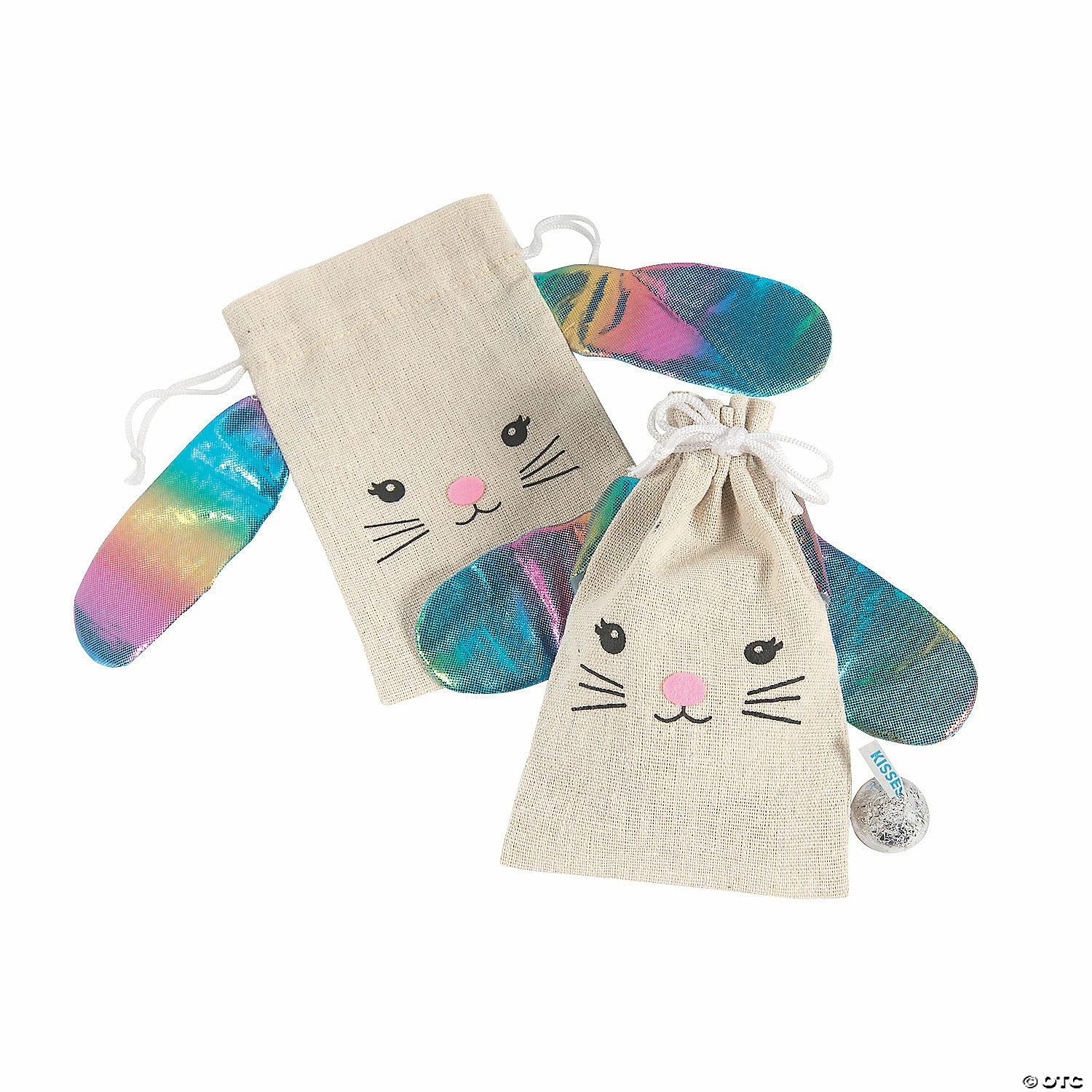 Best Pirce 👏 Bunny-Shaped Canvas Treat Bags - 12 Pc. 🛒 1 Best Pirce 👏 Bunny-Shaped Canvas Treat Bags - 12 Pc. 🛒