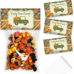 Deals 😀 Candy Corn Crunch Bag Toppers 40pc. by AmandaCreation ❤️