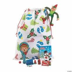 Cheapest 🧨 Canvas 🎅 Christmas Pre-Filled Goody Bags - 8 Ct. ❤️