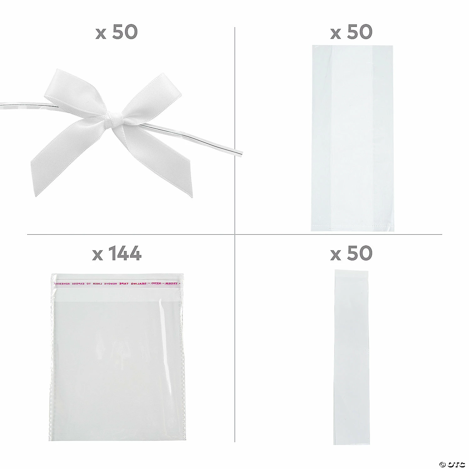 Budget π― Cellophane Treat Bag Assortment Kit - 294 Pc. π 2 Budget π― Cellophane Treat Bag Assortment Kit - 294 Pc. π - Image 2