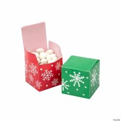 New 🔥 Christmas Snowflake Party Favor Boxes - 12 Pc. ✔️