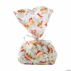 Cheap 🤩 Diverse Santas Cellophane Bags - 12 Pc. ⌛