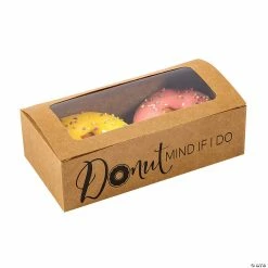 Cheap ❤️ Donut Favor Boxes with Window - 24 Pc. 🧨