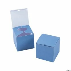 Best Sale 😉 Dusty Blue Favor Boxes - 24 Pc. ⭐