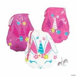 Cheap 👍 Easter Anicorn Drawstring Goody Bags - 72 Pc. 👏
