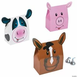 Deals 🧨 Farm Animal Party Favor Boxes - 12 Pc. 🎉
