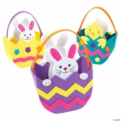 Coupon 👍 Felt Easter Baskets - 3 Pc. 😍