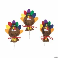 New 💯 Felt Turkey Lollipop Covers - 12 Pc. 🛒