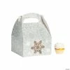 Promo 🔔 Galvanized Silver Snowflake Treat Boxes - 6 Pc. ⭐