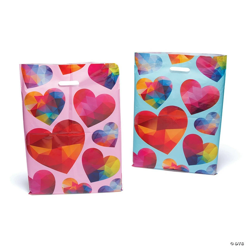 Top 10 โจ Geometric Heart Plastic Goody Bags - 50 Pc. ๐งจ 1 Top 10 โจ Geometric Heart Plastic Goody Bags - 50 Pc. ๐งจ