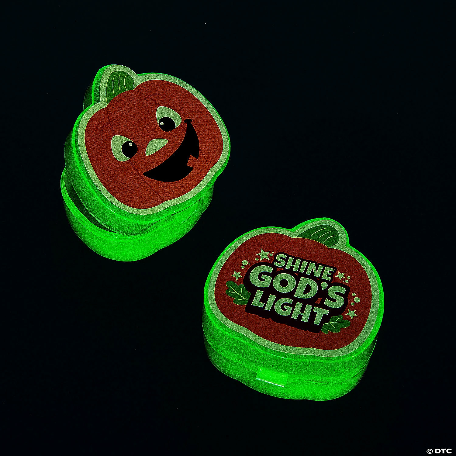 Deals β€οΈ Glow in the Dark Christian Pumpkin Containers - 12 Pc. π 1 Deals β€οΈ Glow in the Dark Christian Pumpkin Containers - 12 Pc. π