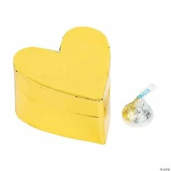Budget 🔥 Gold Heart-Shaped Favor Boxes - 12 Pc. 😍