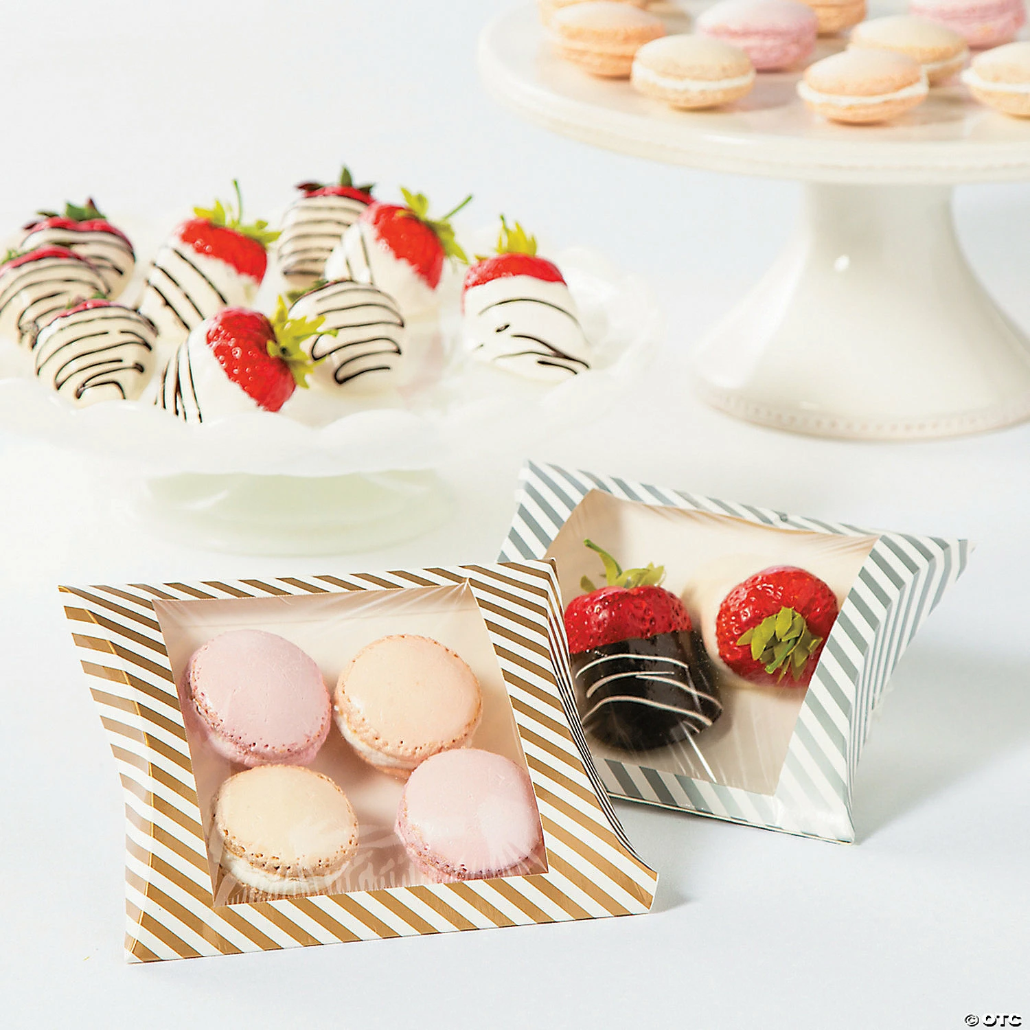 Brand new π Gold Stripe Pillow Boxes with Window - 24 Pc. β¨ 2 Brand new π Gold Stripe Pillow Boxes with Window - 24 Pc. β¨ - Image 2