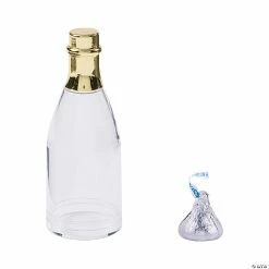 Best reviews of 🎁 Gold Trim Champagne Bottle Favor Containers - 12 Pc. ✔️