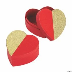 Hot Sale 🎁 Heart-Shaped Glitter Top Containers - 12 Pc. 🎁