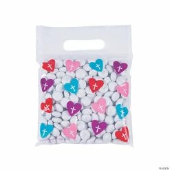 Best deal 👍 Hearts & Crosses Resealable Mask Storage Bags - 50 Pc. 🎁