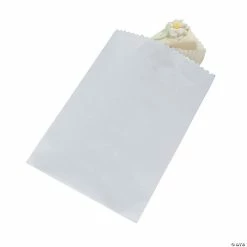 Cheap ⌛ Individual White Treat Bags - 50 Pc. ✨