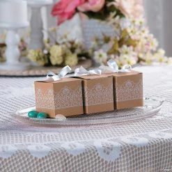 Best Sale 🔥 Kraft Lace Favor Boxes - 24 Pc. 🤩 5 Best Sale 🔥 Kraft Lace Favor Boxes - 24 Pc. 🤩 -Party Bags & Containers Shop kraft lace favor boxes 24 pc 13705225 a02