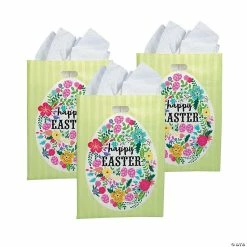 Best Sale 🎁 Large Easter Plastic Goody Bags - 50 Pc. 🎉